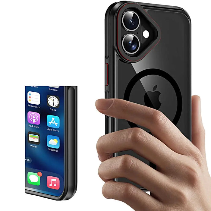 Tech-Protect MagHybrid MagSafe iPhone 16 Case - Black - Cell phone cases and covers<<<HurtelXML