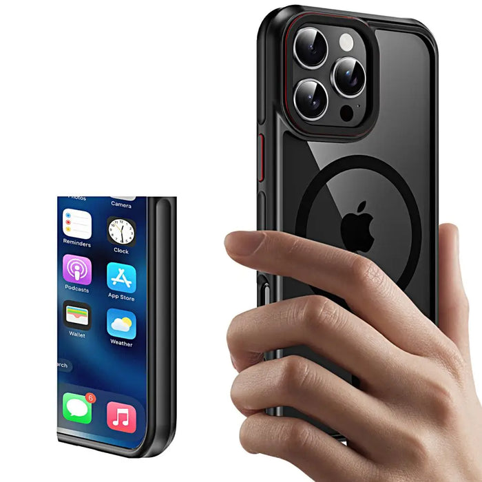 Tech-Protect MagHybrid MagSafe iPhone 16 Pro Case - Black - Cell phone cases and covers<<<HurtelXML