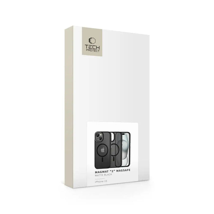 Tech-Protect MagMat 2 MagSafe iPhone 15 Case - Matte Black - Cell phone cases and covers<<<HurtelXML