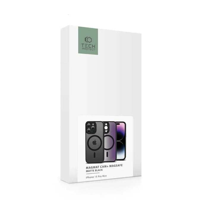 Tech-Protect MagMat Cam+ MagSafe Case for iPhone 15 Pro Max - Matte Black - Cell phone cases and covers<<<HurtelXML