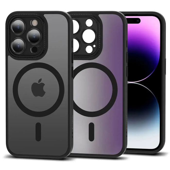 Tech-Protect MagMat Cam+ MagSafe iPhone 15 Pro Case - Matte Black - Cell phone cases and covers<<<HurtelXML