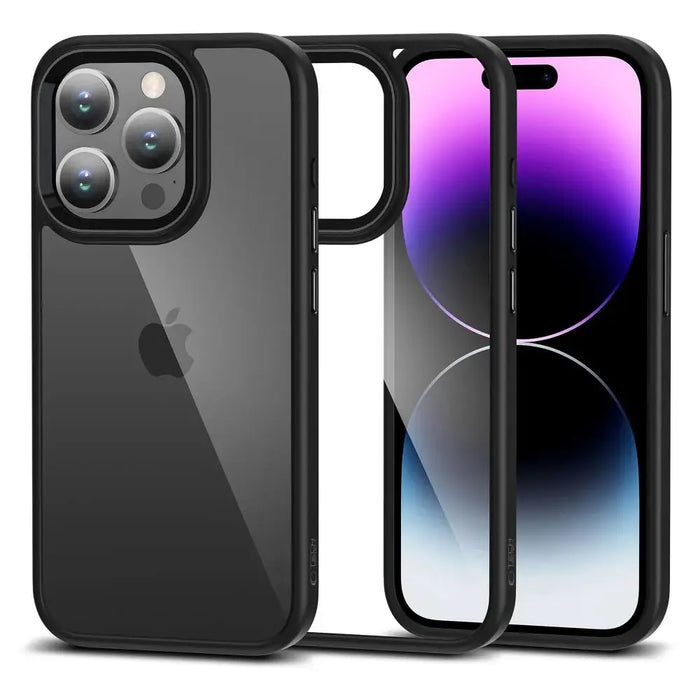Tech-Protect MagMat iPhone 15 Pro Max Case - Black/Clear - Cell phone cases and covers<<<HurtelXML