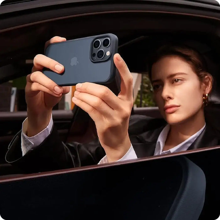 Tech-Protect MagMat iPhone 15 Pro Max Case - Black/Clear - Cell phone cases and covers<<<HurtelXML