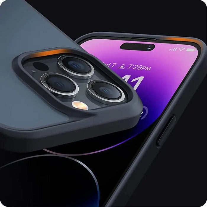 Tech-Protect MagMat iPhone 15 Pro Max Case - Black/Clear - Cell phone cases and covers<<<HurtelXML
