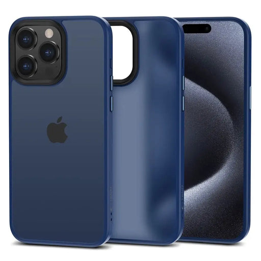 Tech-Protect MagMat iPhone 15 Pro Max Case - Matte Navy Blue - Cell phone cases and covers<<<HurtelXML