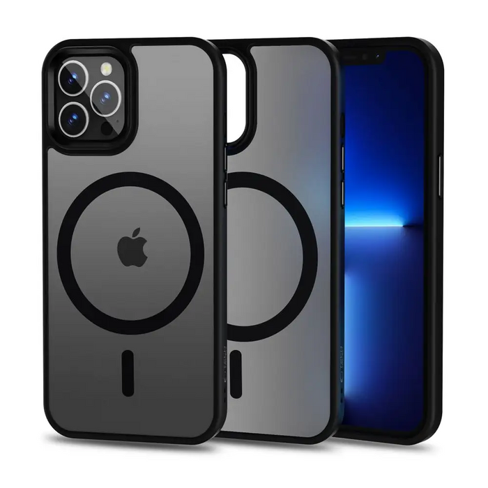 Tech-Protect MagMat MagSafe Case for iPhone 12 / 12 Pro - Matte Black - Cell phone cases and covers<<<HurtelXML
