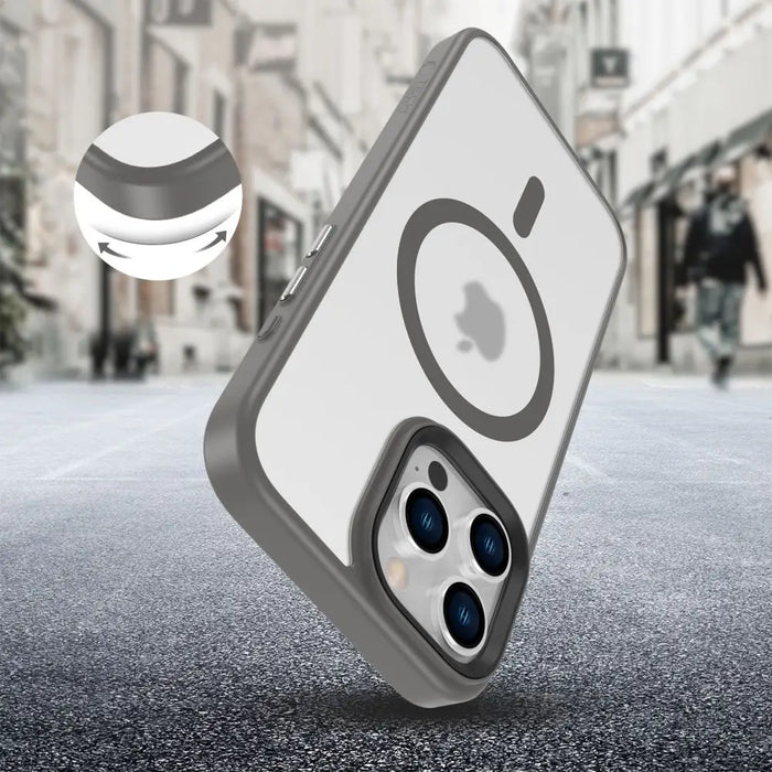 Tech-Protect MagMat MagSafe case for iPhone 16 Pro Max - titanium - Cell phone cases and covers<<<HurtelXML