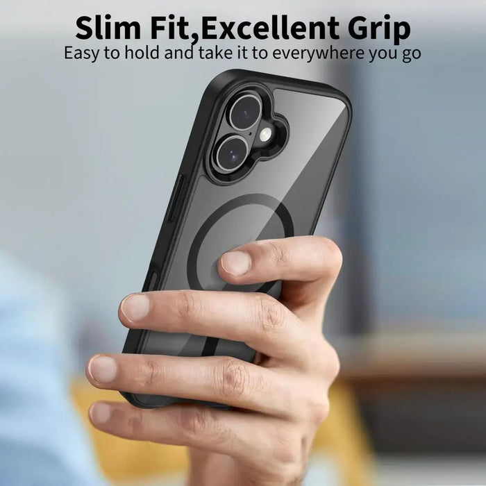 Tech-Protect MagMat MagSafe Case for iPhone 17 - Clear Black - Cell phone cases and covers<<<HurtelXML