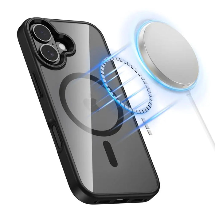 Tech-Protect MagMat MagSafe Case for iPhone 17 - Clear Black - Cell phone cases and covers<<<HurtelXML
