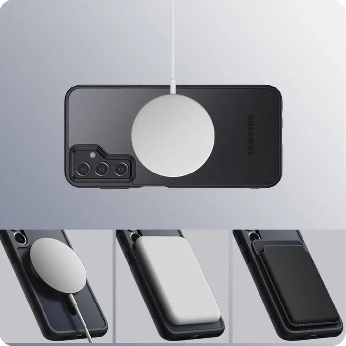 Tech-Protect MagMat MagSafe Case for Samsung Galaxy A55 5G - Matte Black - Cell phone cases and covers<<<HurtelXML