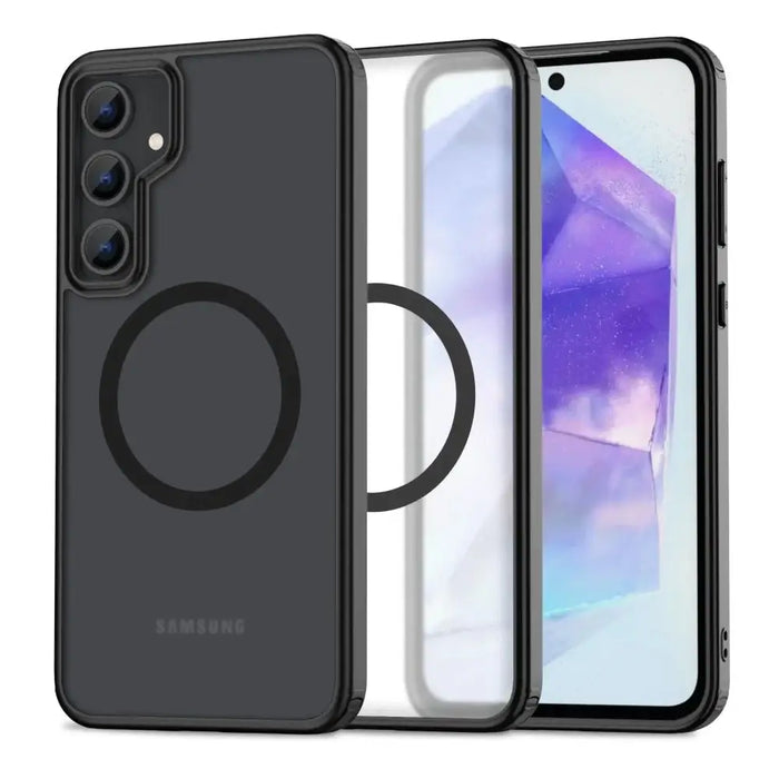 Tech-Protect MagMat MagSafe Case for Samsung Galaxy A55 5G - Matte Black - Cell phone cases and covers<<<HurtelXML