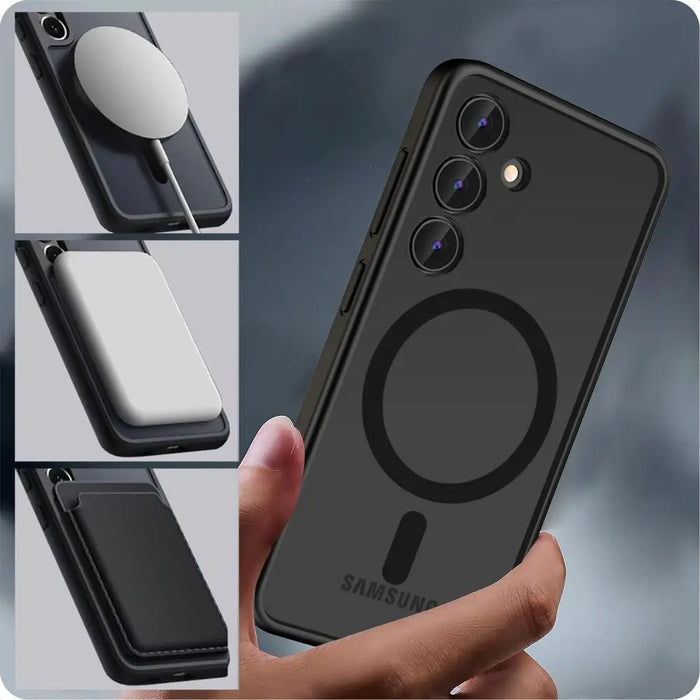 Tech-Protect MagMat MagSafe Case for Samsung Galaxy S24+ - Matte Black - Cell phone cases and covers<<<HurtelXML