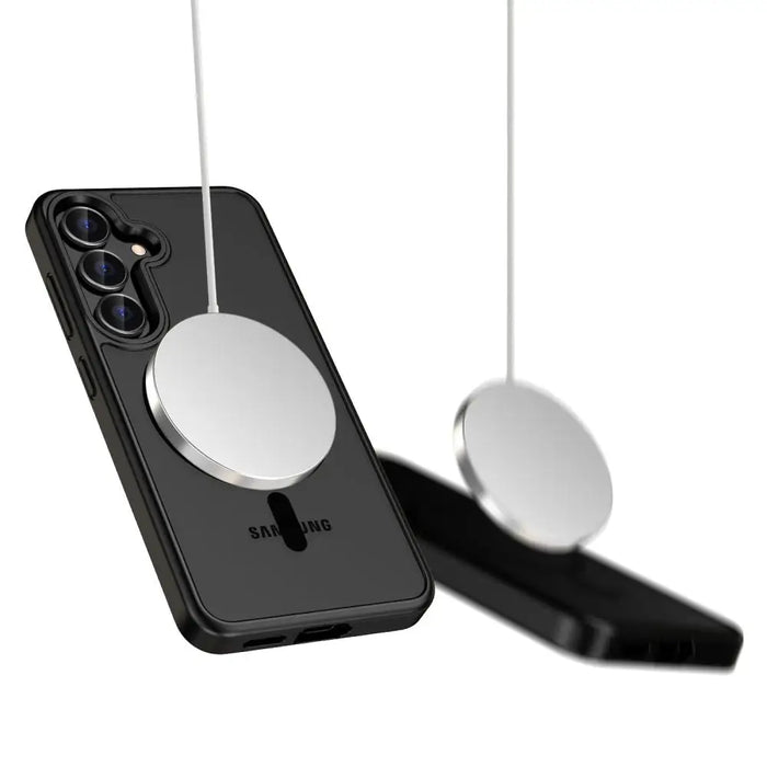 Tech-Protect MagMat MagSafe Case for Samsung Galaxy S25 - Black - Cell phone cases and covers<<<HurtelXML