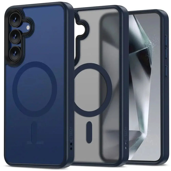 Tech-Protect MagMat MagSafe Case for Samsung Galaxy S25 - Clear Blue - Cell phone cases and covers<<<HurtelXML