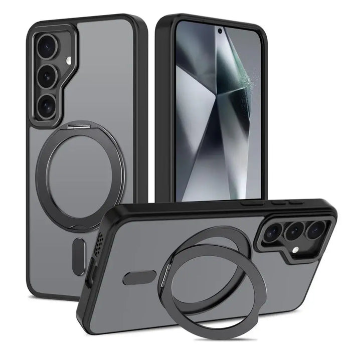 Tech-Protect MagMat MagSafe Case for Samsung Galaxy S25 - Matte Black - Cell phone cases and covers<<<HurtelXML