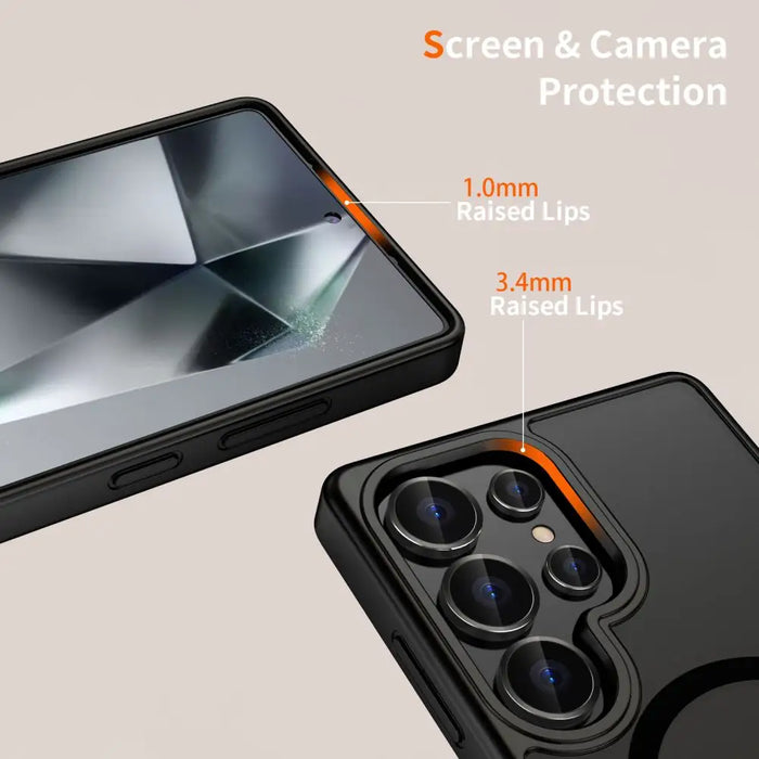 Tech-Protect MagMat MagSafe Case for Samsung Galaxy S25 Ultra - Black - Cell phone cases and covers<<<HurtelXML