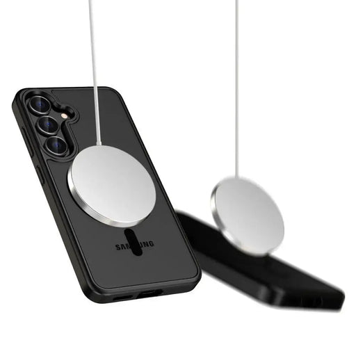 Tech-Protect MagMat MagSafe Case for Xiaomi Poco F7 5G - Black and Transparent - Cell phone cases and covers<<<HurtelXML