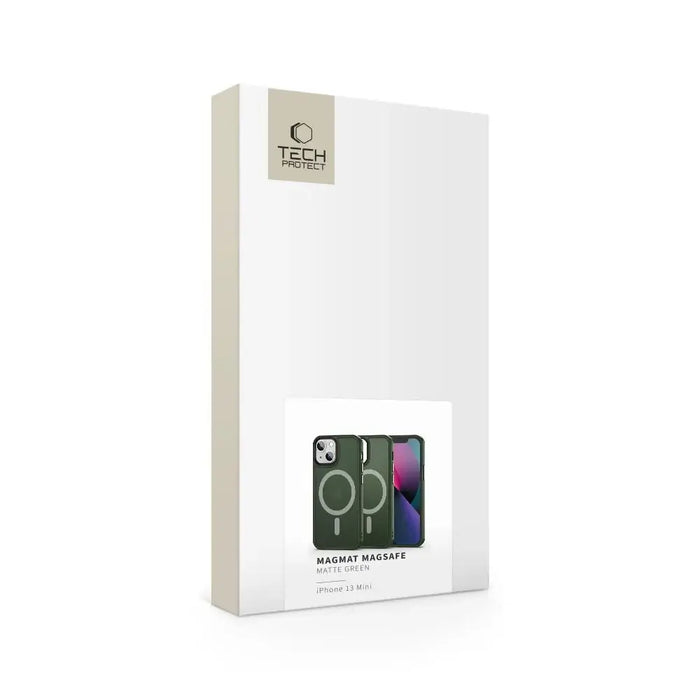 Tech-Protect MagMat MagSafe iPhone 13 mini case - matte green - Cell phone cases and covers<<<HurtelXML