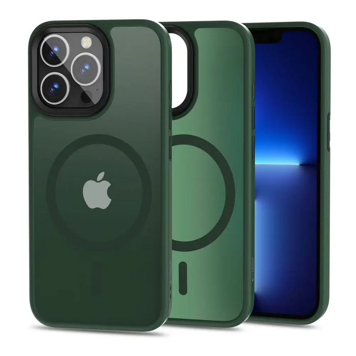 Tech-Protect MagMat MagSafe iPhone 13 Pro Case - Matte Green - Cell phone cases and covers<<<HurtelXML