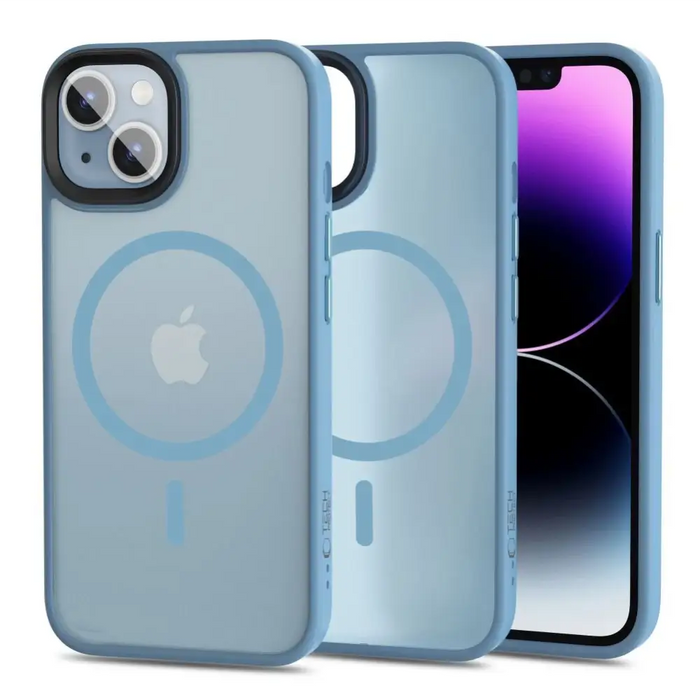 Tech-Protect MagMat MagSafe iPhone 14 Case - Matte Blue - Cell phone cases and covers<<<HurtelXML