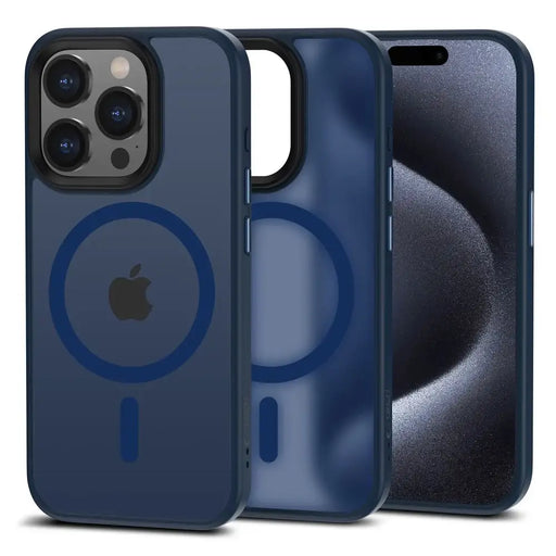 Tech-Protect MagMat MagSafe iPhone 15 Pro Case - Matte Navy Blue - Cell phone cases and covers<<<HurtelXML