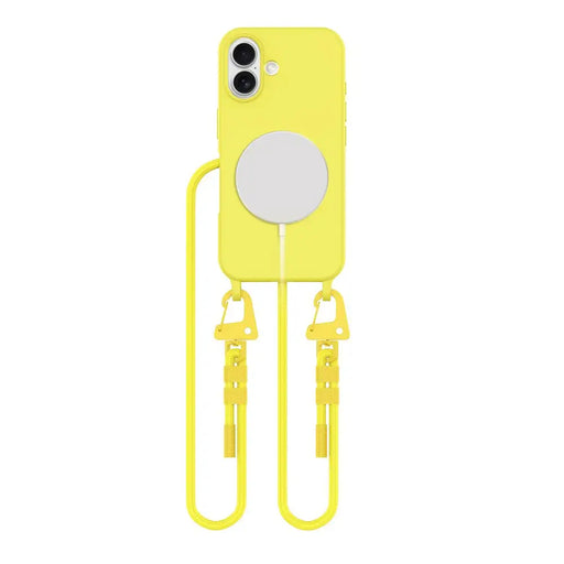Tech-Protect MagNecklace MagSafe Case with Lanyard for iPhone 16 - Yellow - Cell phone cases and covers<<<HurtelXML