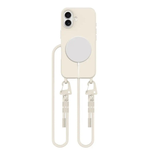 Tech-Protect MagNecklace MagSafe Case with Lanyard for iPhone 16 - Beige - Cell phone cases and covers<<<HurtelXML