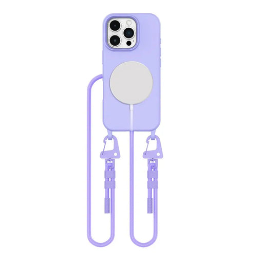 Tech-Protect MagNecklace MagSafe Case with Lanyard for iPhone 16 Pro - Purple - Cell phone cases and covers<<<HurtelXML