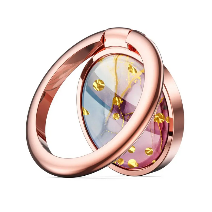 Tech-Protect Magnetic Phone Ring Holder / Ring with Stand Function - Pink Marble - Cell phone holders<<<HurtelXML