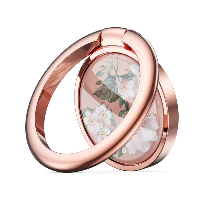 Tech-Protect Magnetic Phone Ring Holder / Ring with Stand Function - Pink Flowers - Cell phone holders<<<HurtelXML