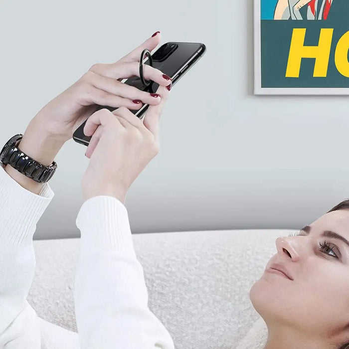Tech-Protect Magnetic Phone Ring Holder / Ring with Stand Function - Pink Marble - Cell phone holders<<<HurtelXML