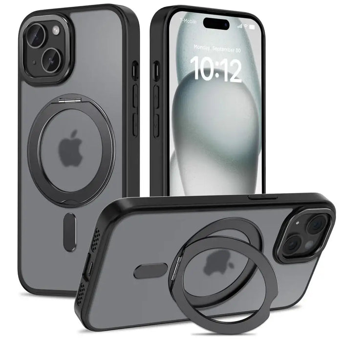 Tech-Protect MagRing MagSafe Case with Stand for iPhone 15 - Black - Cell phone cases and covers<<<HurtelXML