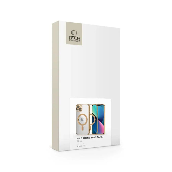 Tech-Protect MagShine Line MagSafe case for iPhone 13 - gold - Cell phone cases and covers<<<HurtelXML
