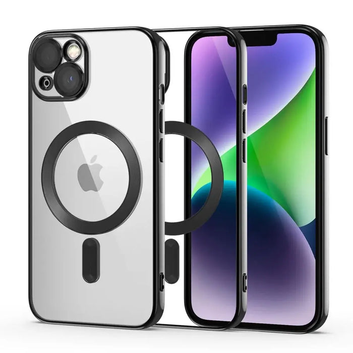 Tech-Protect MagShine Line MagSafe case for iPhone 14 - black - Cell phone cases and covers<<<HurtelXML