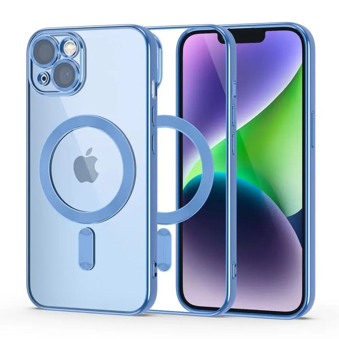 Tech-Protect MagShine Line MagSafe case for iPhone 14 - blue - Cell phone cases and covers<<<HurtelXML