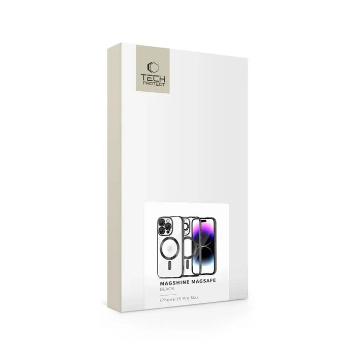 Tech-Protect MagShine Line MagSafe case for iPhone 15 Pro Max - black - Cell phone cases and covers<<<HurtelXML