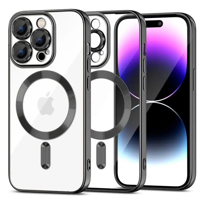 Tech-Protect MagShine Line MagSafe case for iPhone 15 Pro Max - black - Cell phone cases and covers<<<HurtelXML