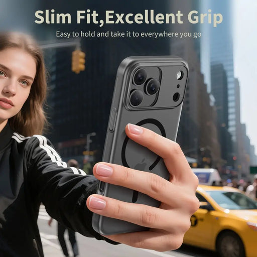 Tech-Protect MagSlim MagSafe case for iPhone 17 - matte black - Cell phone cases and covers<<<HurtelXML