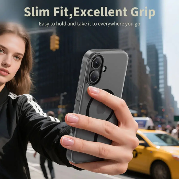 Tech-Protect MagSlim MagSafe case for iPhone 17 - matte black - Cell phone cases and covers<<<HurtelXML