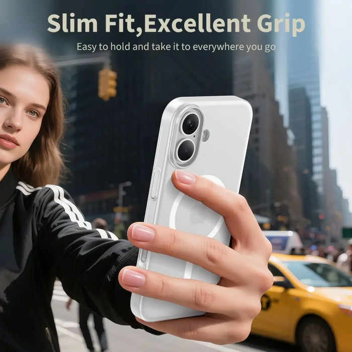 Tech-Protect MagSlim MagSafe case for iPhone 17 - matte white - Cell phone cases and covers<<<HurtelXML