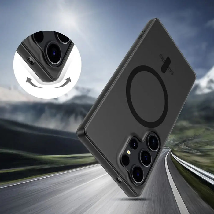 Tech-Protect MagSlim MagSafe case for Samsung Galaxy S25 Edge - matte black - Cell phone cases and covers<<<HurtelXML