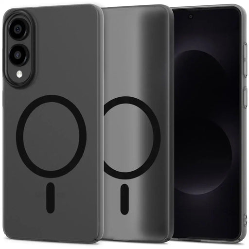 Tech-Protect MagSlim MagSafe case for Samsung Galaxy S25 Edge - matte black - Cell phone cases and covers<<<HurtelXML