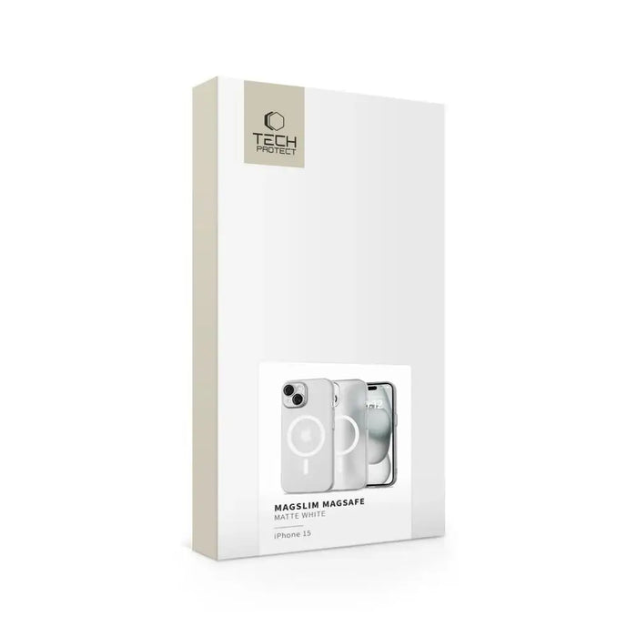 Tech-Protect MagSlim MagSafe iPhone 15 Case - White - Cell phone cases and covers<<<HurtelXML