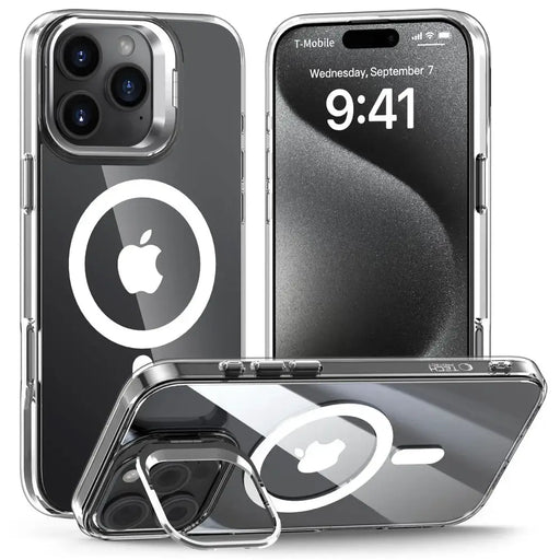 Tech-Protect MagStand MagSafe Case for iPhone 16 Pro Max - Clear - Cell phone cases and covers<<<HurtelXML