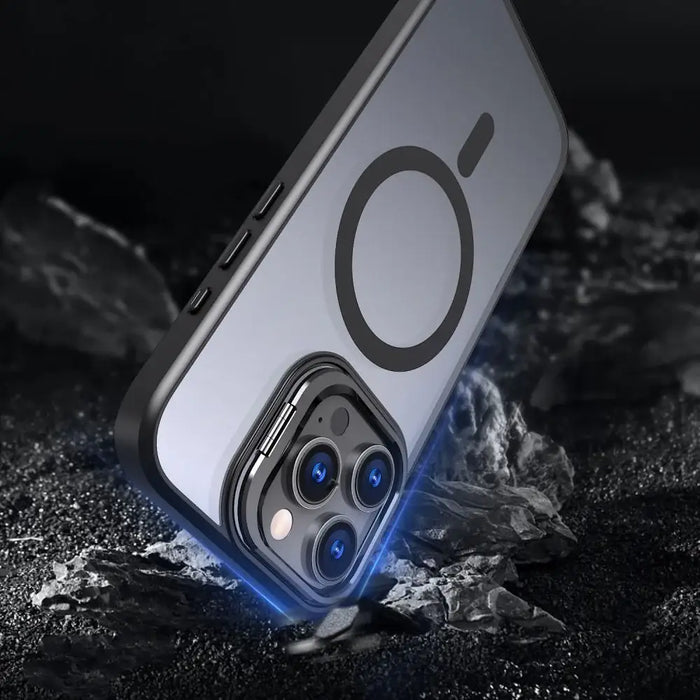Tech-Protect MagStand MagSafe Case with Stand for iPhone 16 Pro Max - Semi-Transparent - Cell phone cases