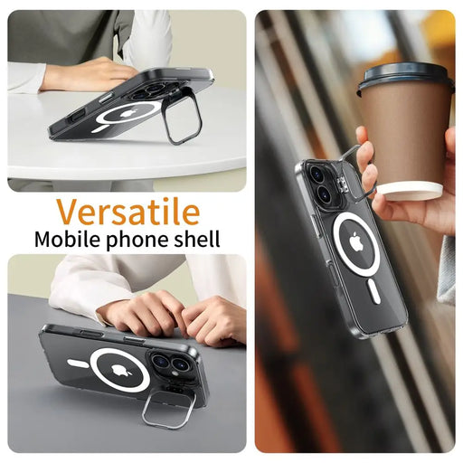 Tech-Protect MagStand MagSafe iPhone 16 Case - Clear - Cell phone cases and covers<<<HurtelXML