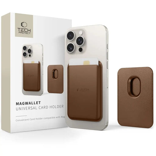Tech-Protect MagWallet Magsafe case - brown - Cell phone cases and covers<<<HurtelXML