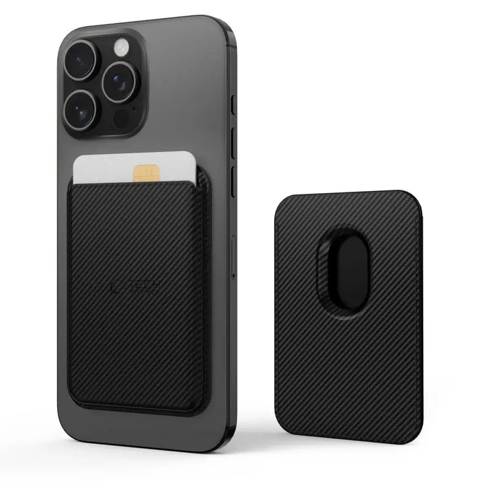 Tech-Protect MagWallet Magsafe Case with Universal Magnetic Card or Document Holder - Black - Cell phone cases