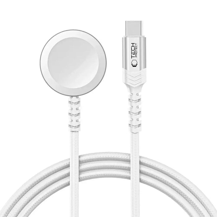 Tech-Protect MC01 UltraBoost Magnetic Charger USB-C Cable 120 cm - white - Cell phone USB charger<<<HurtelXML