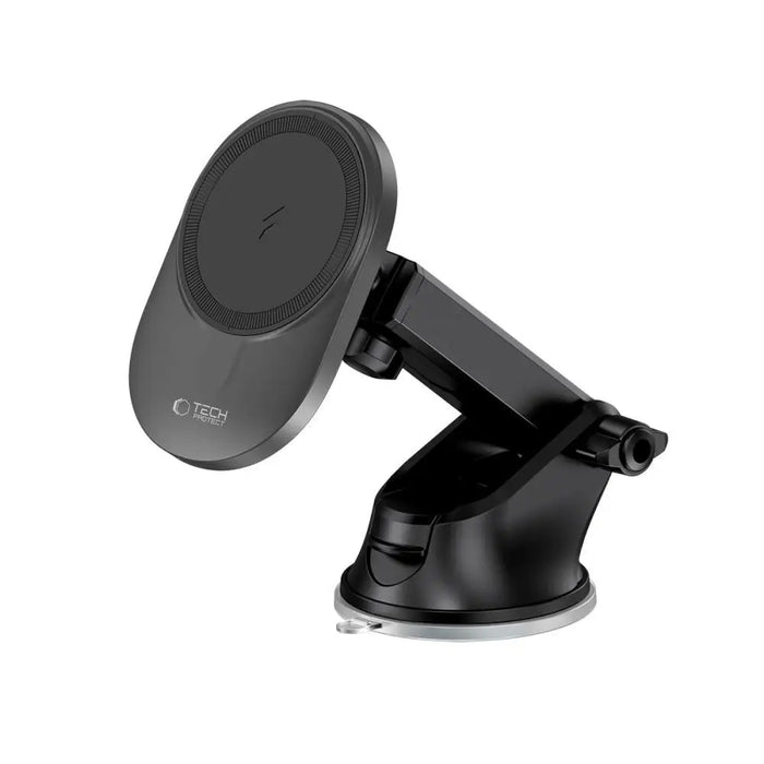 Tech-Protect MM15W-V1 Car Phone Holder with MagSafe 15W Wireless Charger for Cockpit/Air Vent - Black - Cell phone USB